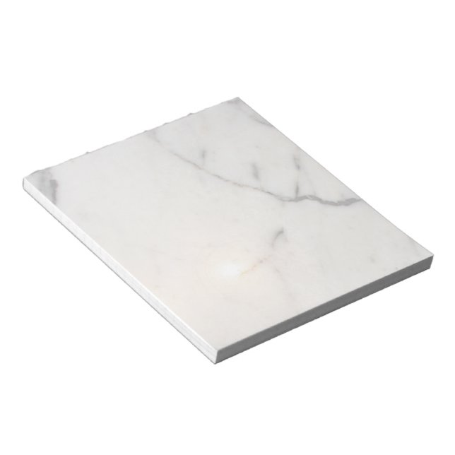 White marble  notepad (Angled)
