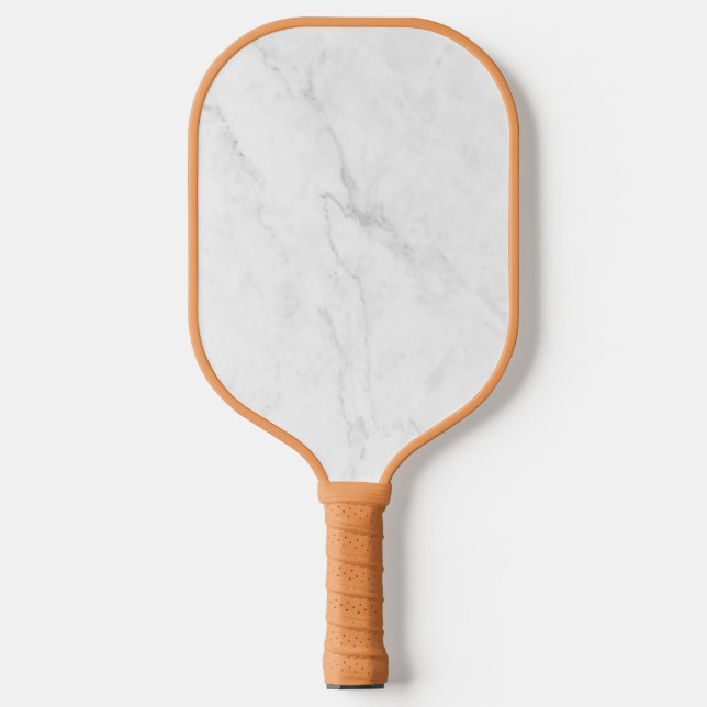  White Marble Pickleball Paddle (Front)