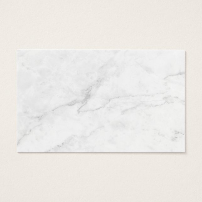 White Marble Profile Card (Front)