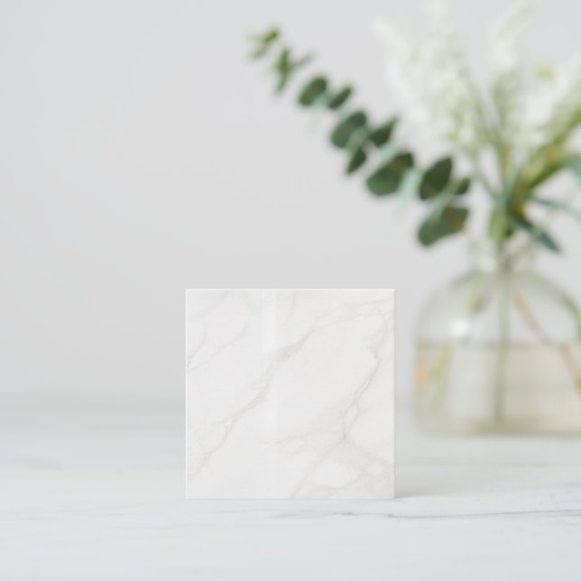 White Marble Referral Card (Standing Front)