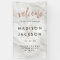White Marble & Rose Gold Modern Wedding Welcome
