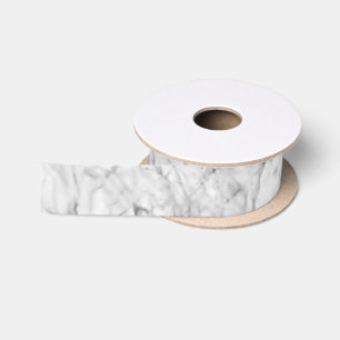 White marble satin ribbon