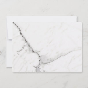 White Marble Save The Date
