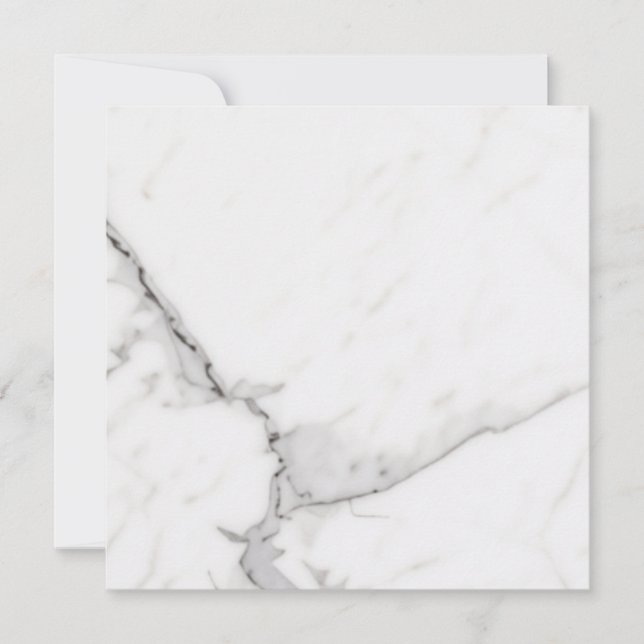 White Marble Save The Date (Front)