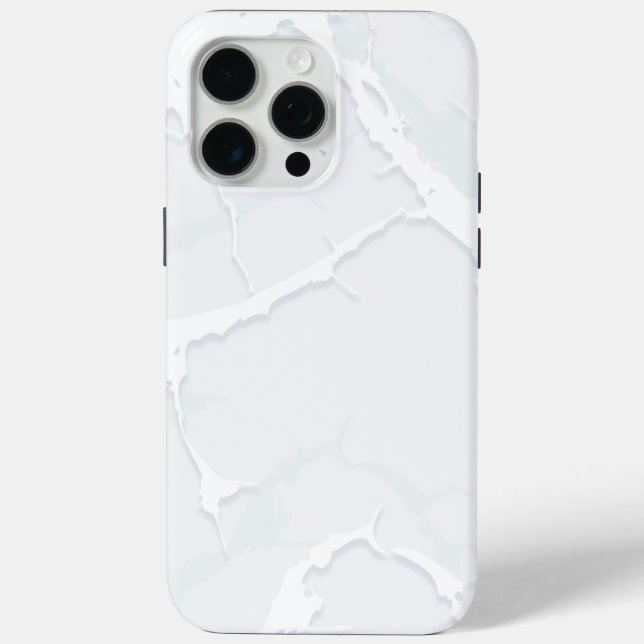 White Marble Scrap Elegant Case-Mate iPhone Case (Back)