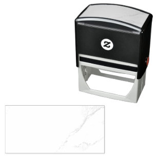 White Marble Self-inking Stamp