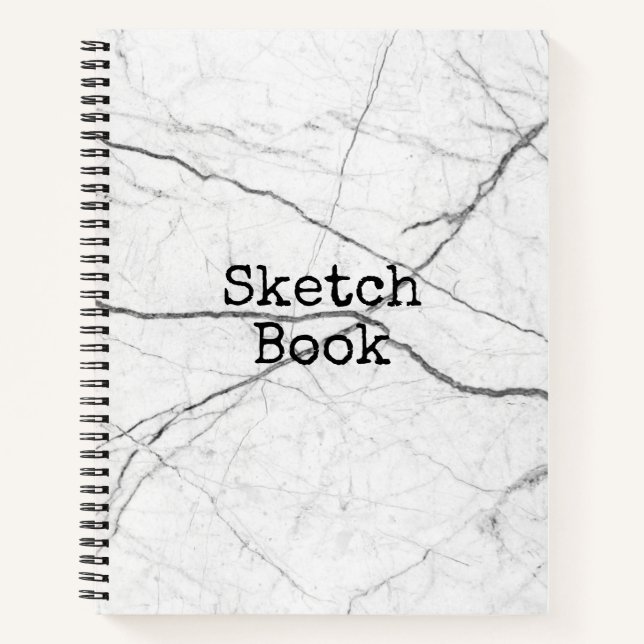 White Marble Sketch Book (Front)