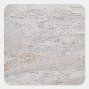 White Marble Square Sticker