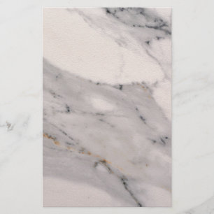 White Marble Stationery