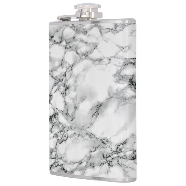 White Marble Stone Flask (Left)
