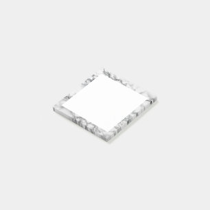 White Marble Stone Framed Luxury Post-it® Notes