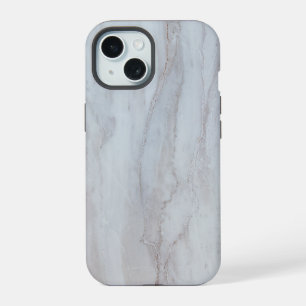 White Marble Stone iPhone 15 Case