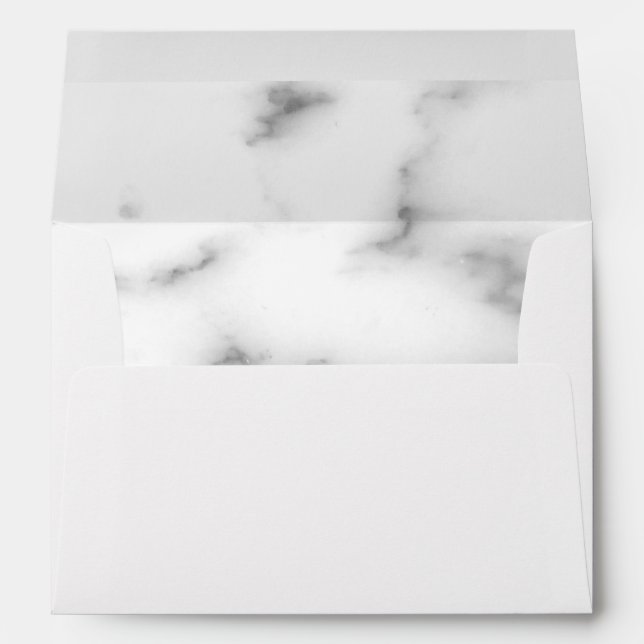 White marble stone lined envelopes in custom colou (Back (Bottom))