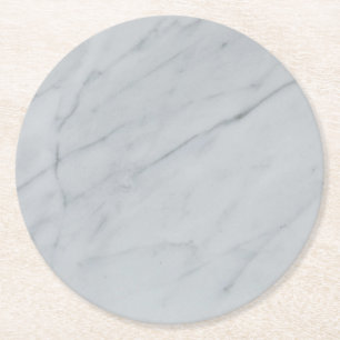 White Marble Stone Paper Coaster