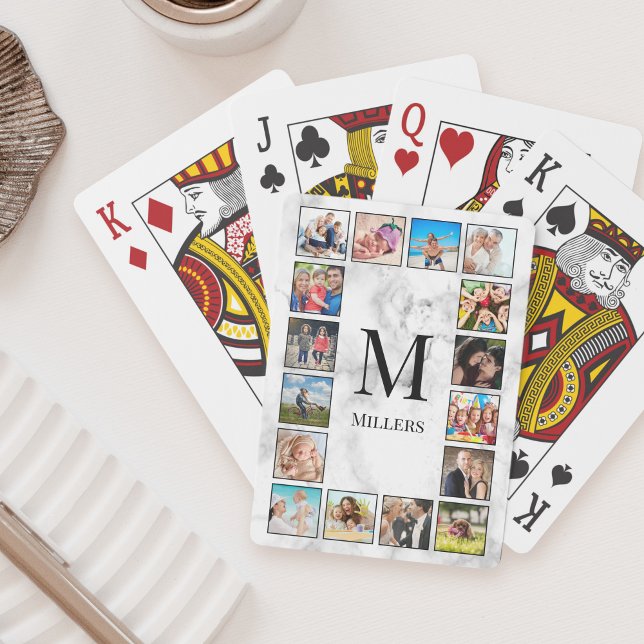 White Marble Stone Pattern Playing Cards (Creator Uploaded)