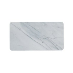 White marble Stone Return Address Label