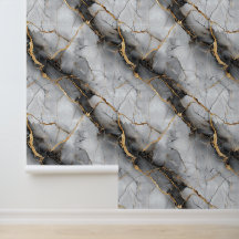 White marble stone texture with golden insert chic