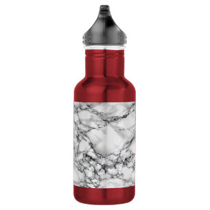 White Marble Stone Water Bottle