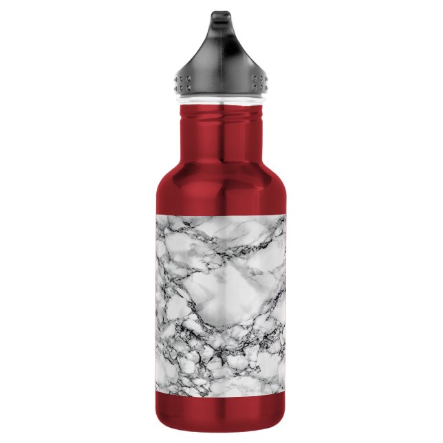 White Marble Stone Water Bottle (Right)