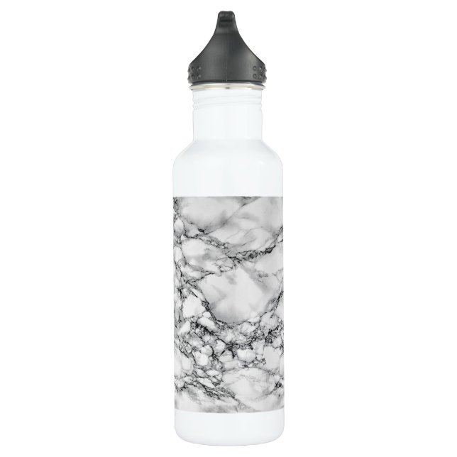 White Marble Stone Water Bottle (Right)