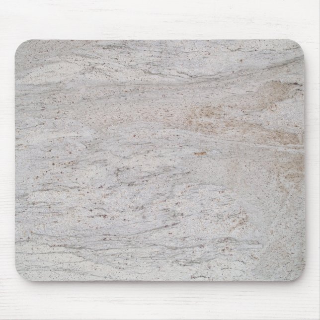 White Marble Swirled Mousepad (Front)