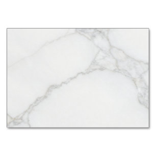 White Marble Table Number