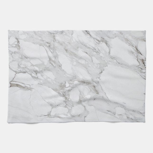 white marble tea towel (Horizontal)
