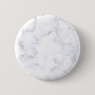 White Marble Texture 6 Cm Round Badge