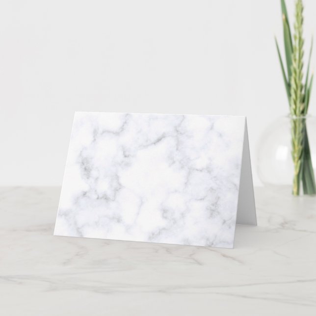 White Marble Texture Card (Front)