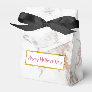 White Marble Texture Happy Mother's Day Favour Box