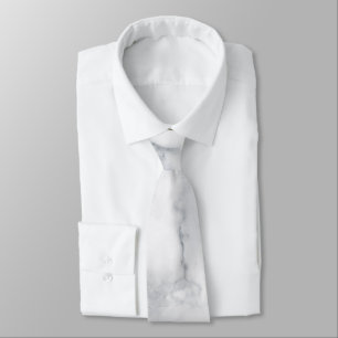 White marble texture tie