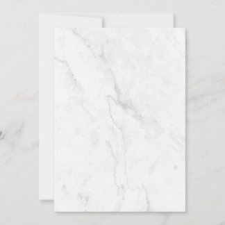 White Marble Thank You Card