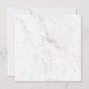 White Marble Thank You Card