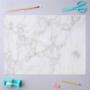 White Marble Tissue Paper
