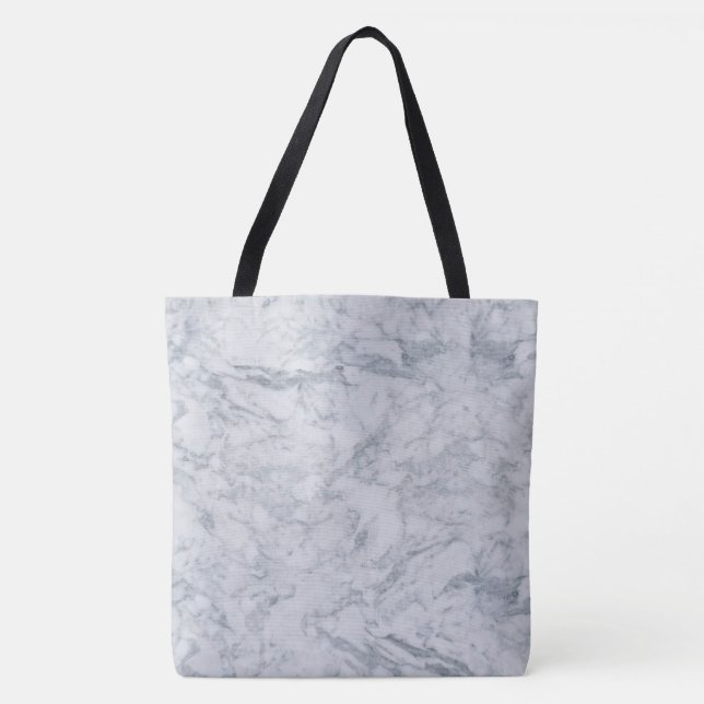 White Marble Tote Bag (Front)