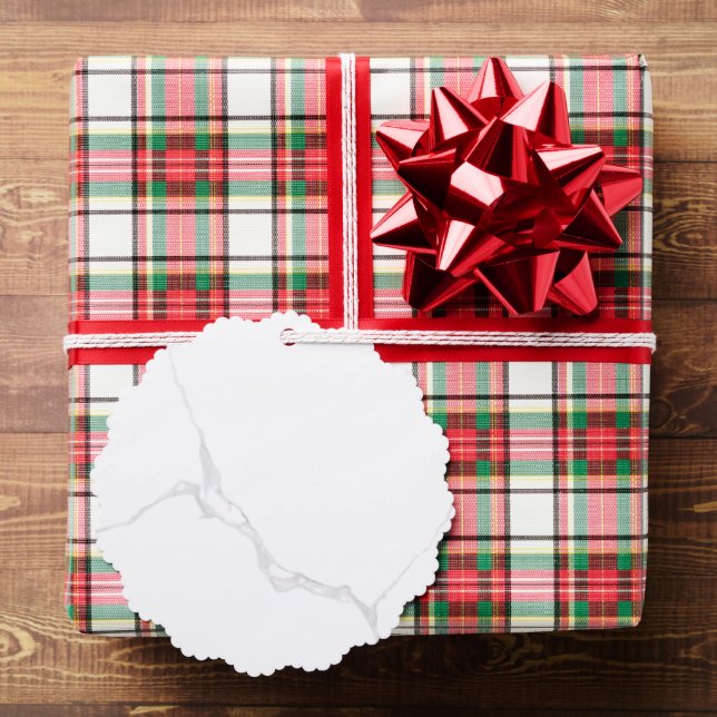White Marble  Tree Decoration Card (Insitu (Gift))