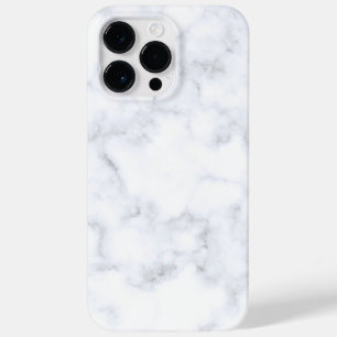 White Marble Trendy Case-Mate iPhone 14 Pro Max Case