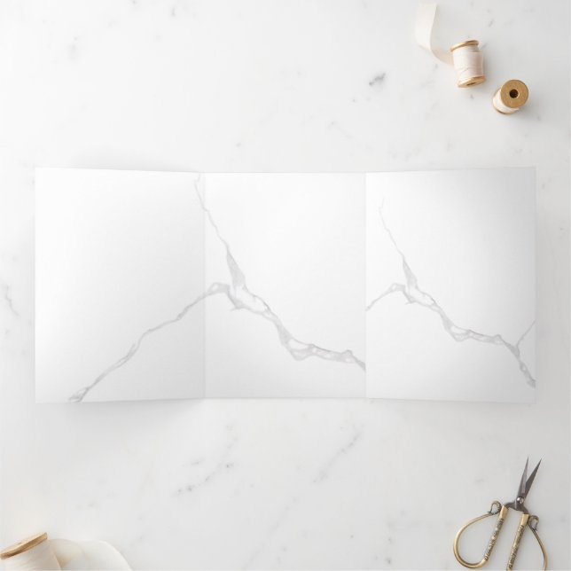 White Marble  Tri-Fold Programme (Inside)