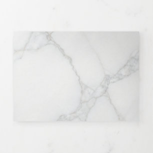 White Marble Tri-Fold Programme