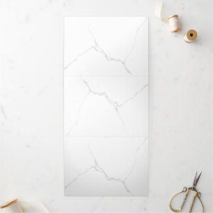 White Marble Tri-Fold Programme