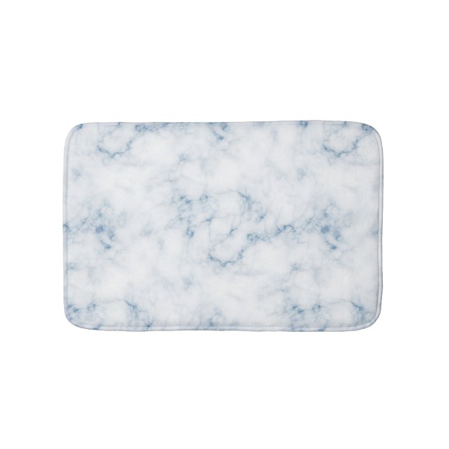 White Marble w Fine Blue Veins mat (Front)