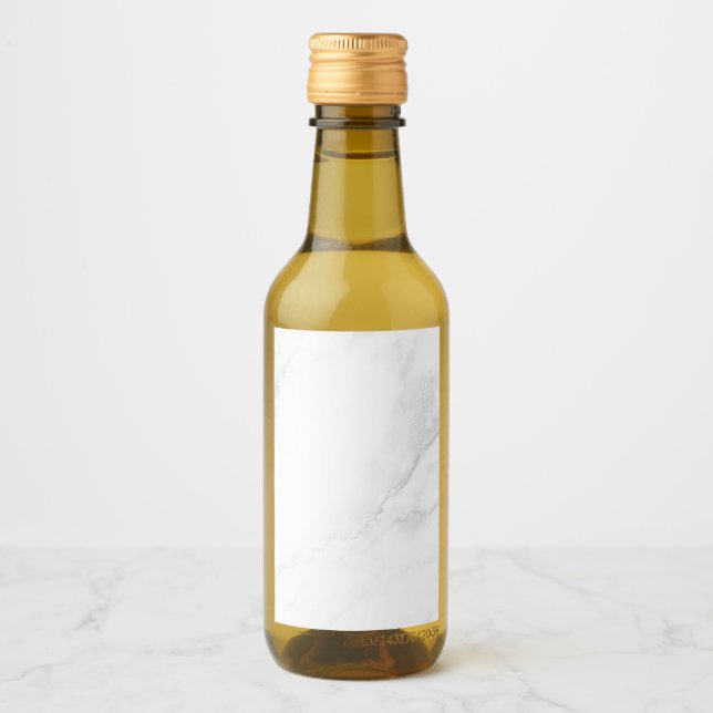 White Marble Wine Label (Front)