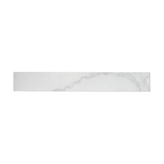 White Marble Wrap Around Label