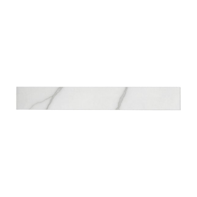 White Marble Wraparound Address Label (Individual)