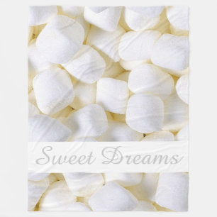 White Marshmallows Fleece Blanket