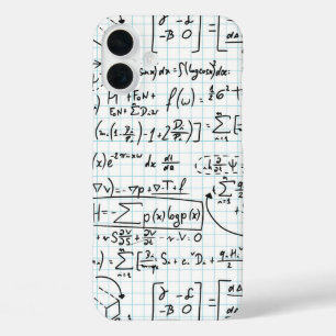 White Math Formulas Science Phone Case