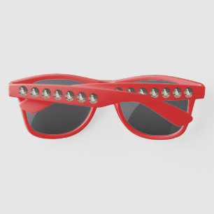 White Meerkat In Circles, Sumglasses Sunglasses