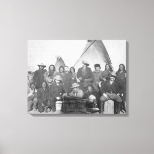 White Men (including Buffalo Bill) and Lakota 2 Canvas Print