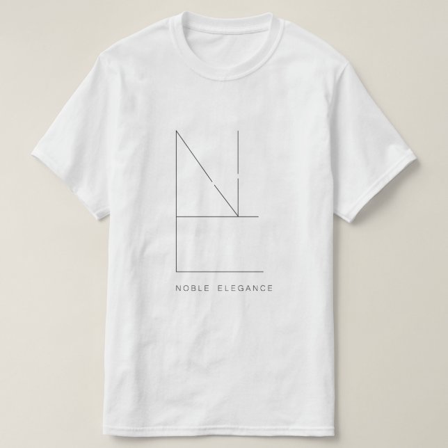 White Men'S T-Shirt (Noble Elegance) (Design Front)