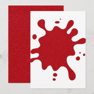 White Menu with Tomato Red Splash – Customisable